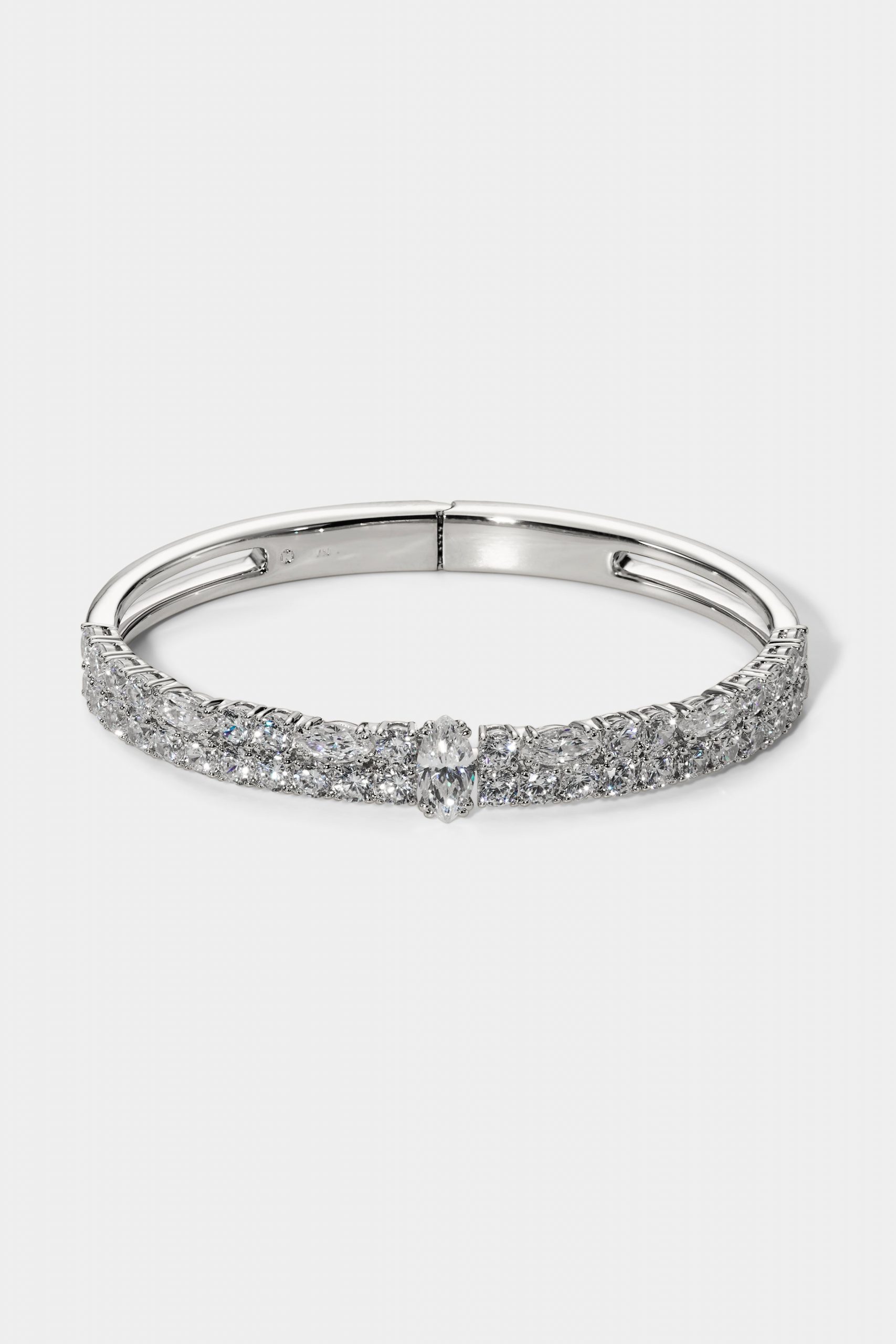 Nadri TWINNIE DOUBLE ROW HINGE BRACELET