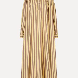 Stine Goya Gathered Shirt Gown - Equestrian Sun