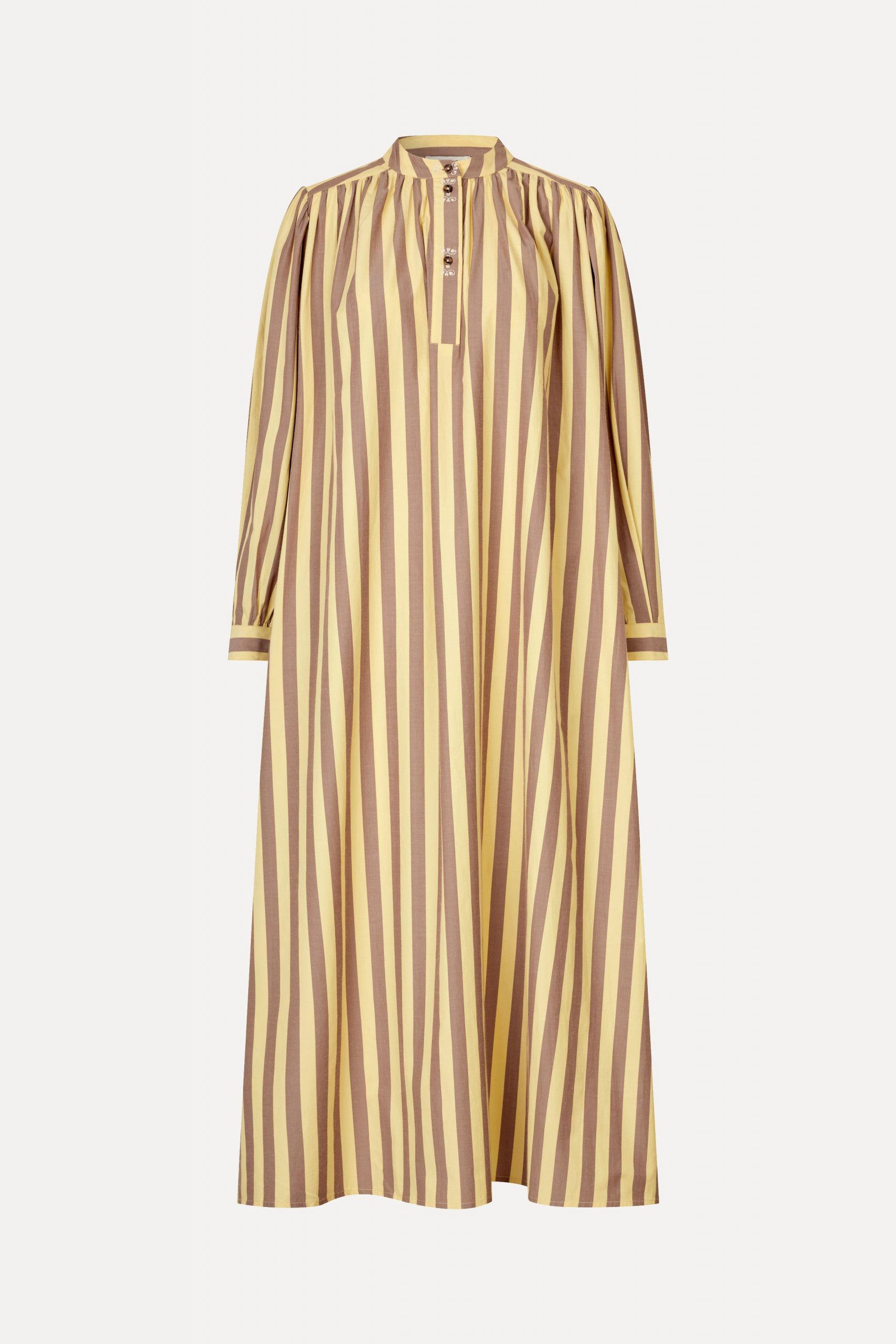 Stine Goya Gathered Shirt Gown - Equestrian Sun