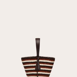 Little Liffner Single Handle Basket Multi Striped