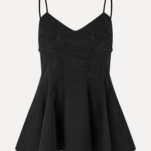 Stine Goya Embroidered Bustier Top - Broderie Anglaise