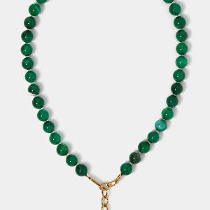 Nadri BEADS OF PARADISE GREEN CZ ADJUSTABLE Y NECKLACE