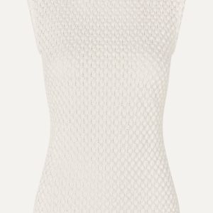 Stine Goya Boatneck Tank Top - White Swan