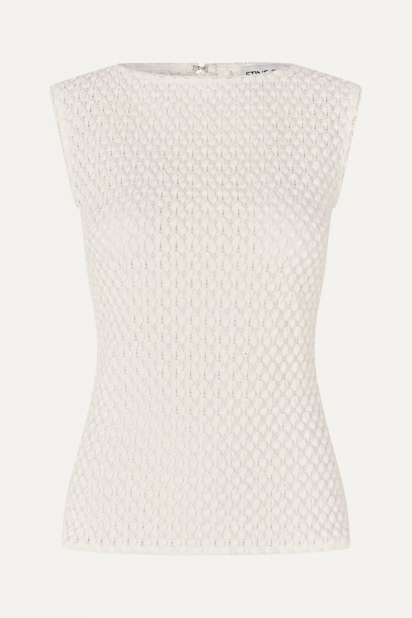 Stine Goya Boatneck Tank Top - White Swan