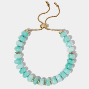 Nadri BEADS OF PARADISE AMAZONITE BOLO BRACELET