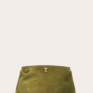 Little Liffner Pushlock Pouch Army Suede