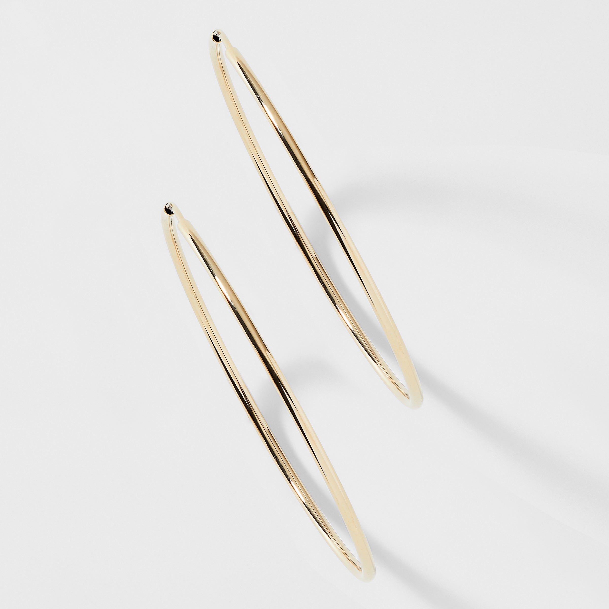 Nadri 14KT GOLD 36MM ENDLESS HOOP EARRINGS