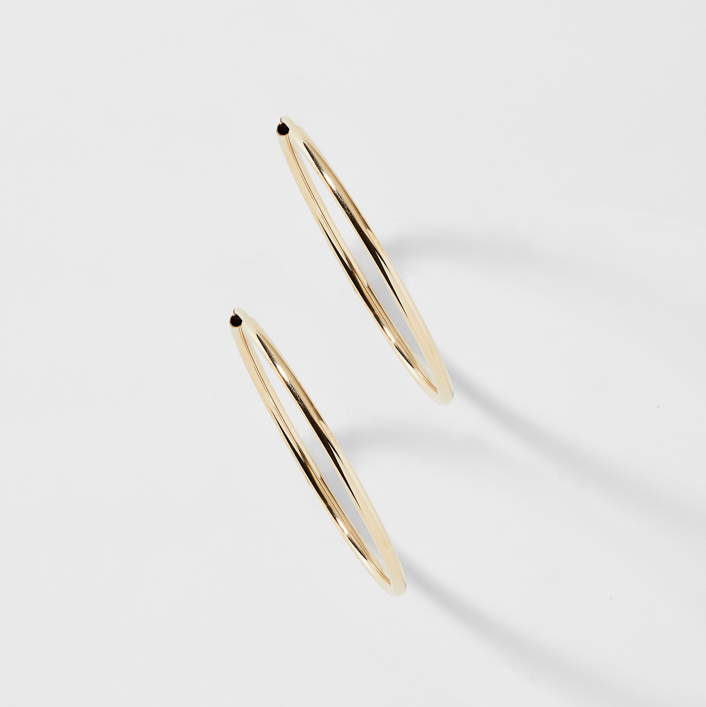 Nadri 14KT GOLD 25MM ENDLESS HOOP EARRINGS