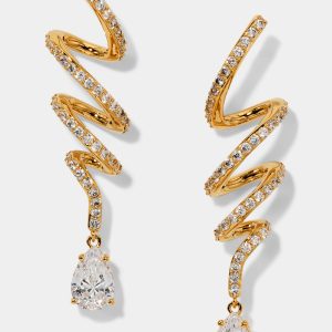 Nadri MUSE TWIRL LINEAR DROP EARRINGS
