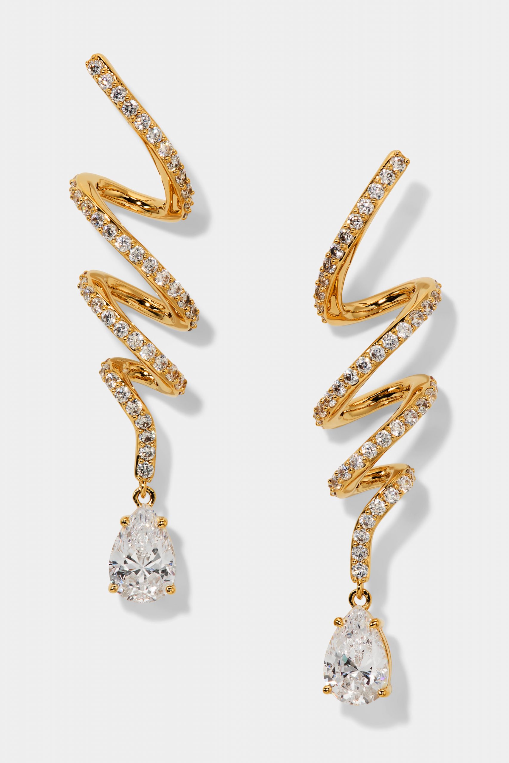 Nadri MUSE TWIRL LINEAR DROP EARRINGS