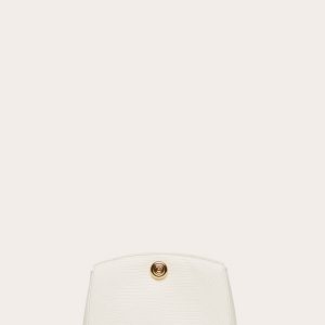 Little Liffner Pushlock Clutch Cream Lizard