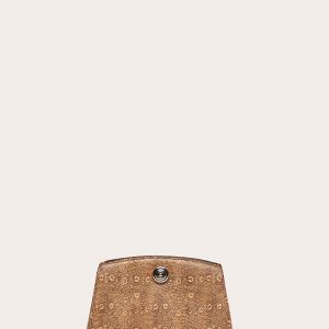 Little Liffner Pushlock Clutch Beige Lizard