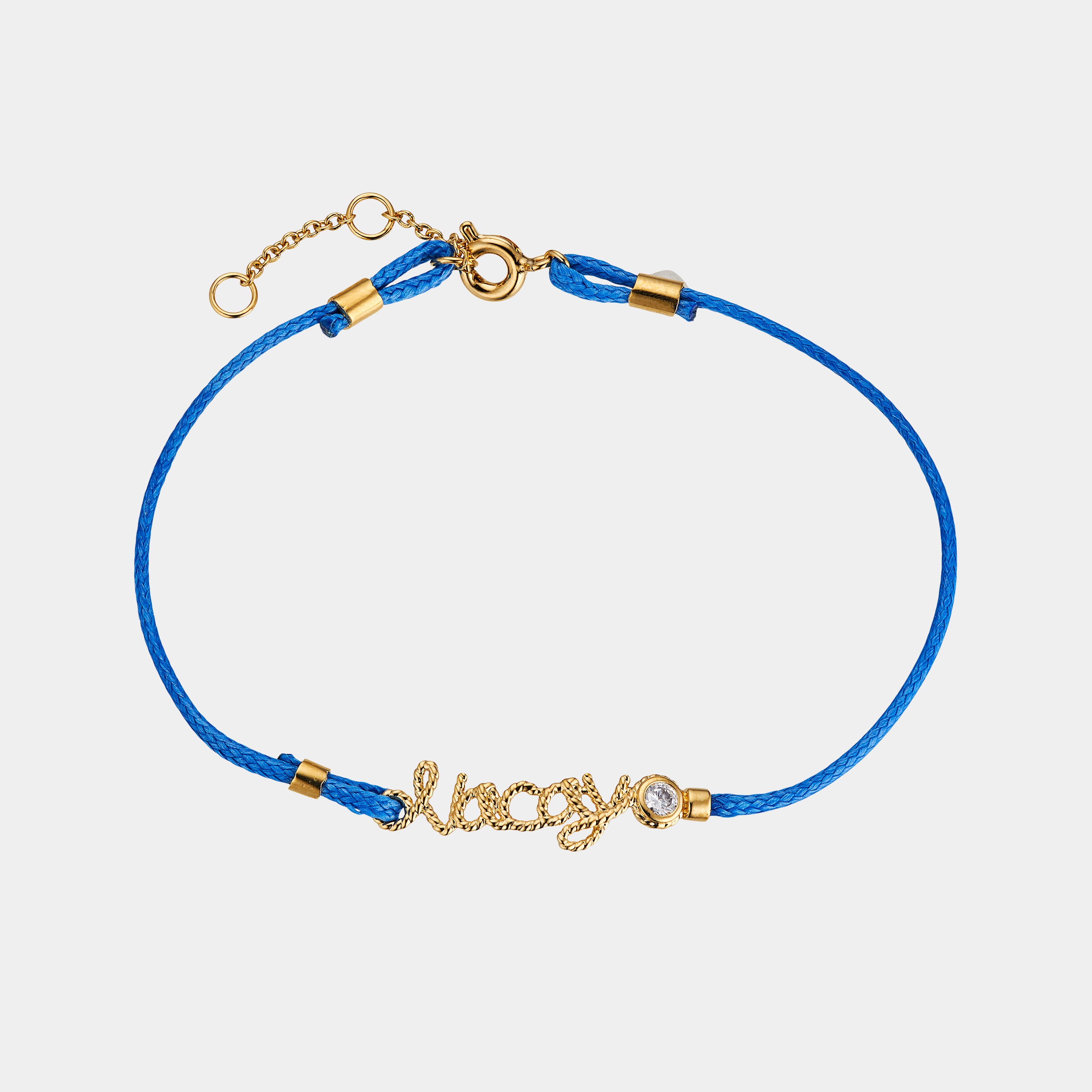 Nadri AJOA VACAY BLUE CORD BRACELET