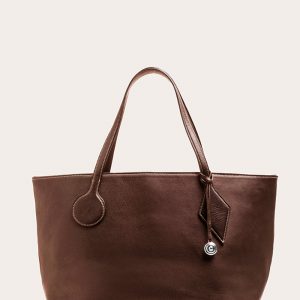 Little Liffner Sprout Tote Large Dark Brown
