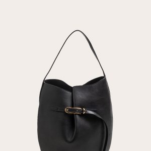 Little Liffner Belted Bucket Bag Large Black