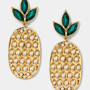 Nadri AJOA DOLCE VITA PINEAPPLE DROP EARRINGS