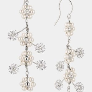 Nadri AJOA DAISY LARGE FLORAL DROP EARRINGS