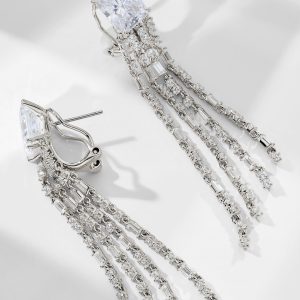 Nadri A LA CARTE CZ FRINGE CHANDELIER EARRINGS