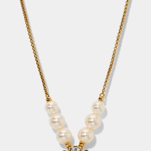 Nadri UNDER THE SEA PEARL FRONTAL NECKLACE