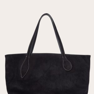 Little Liffner Mega Sprout Tote Black Suede