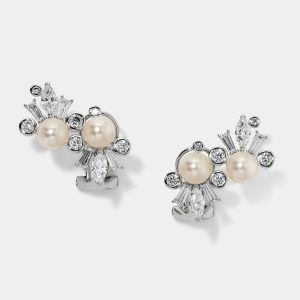 Nadri UNDER THE SEA CLIMBER STUD EARRINGS