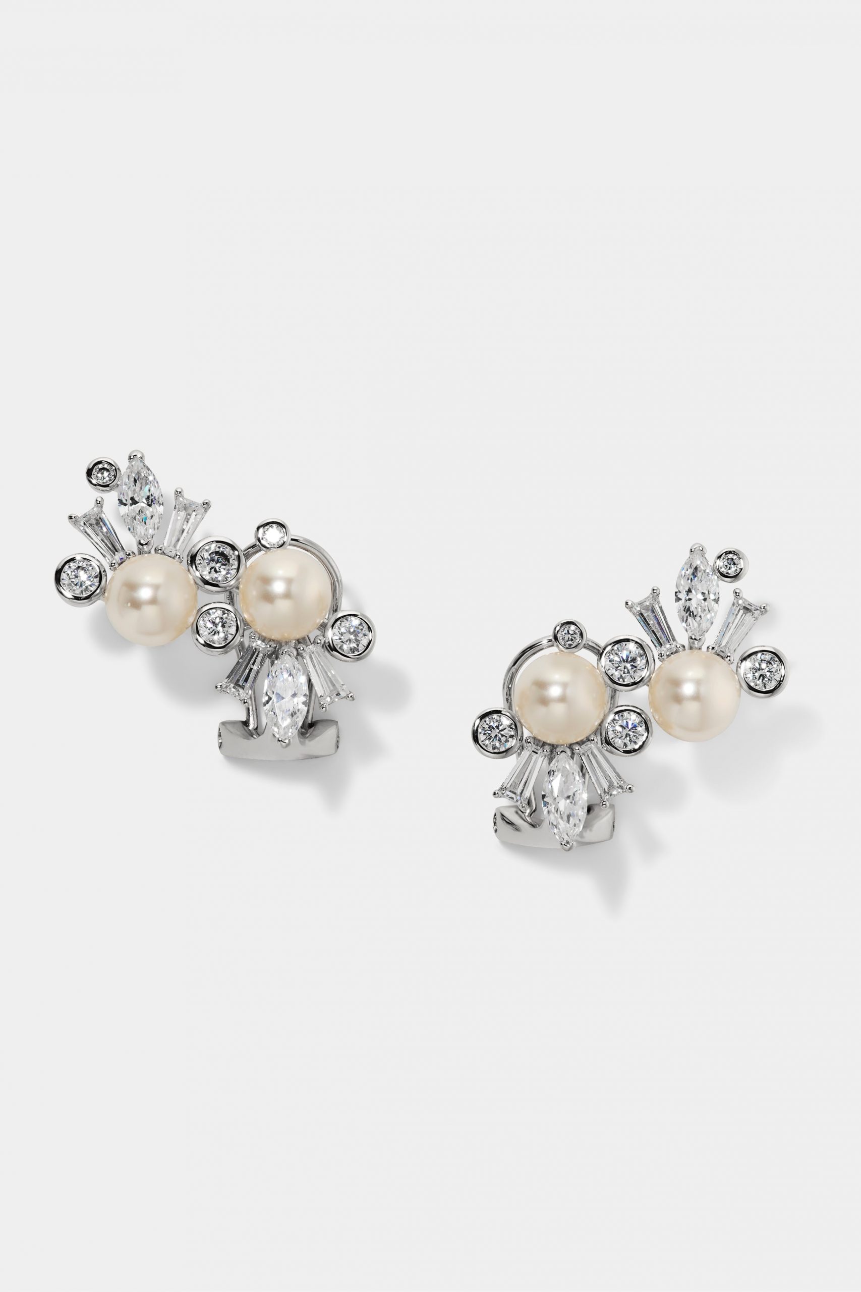 Nadri UNDER THE SEA CLIMBER STUD EARRINGS