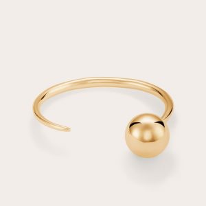 Little Liffner Point & Sphere Bangle Gold