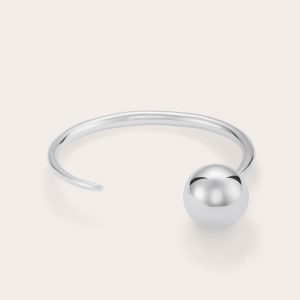 Little Liffner Point & Sphere Bangle Silver