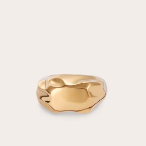 Little Liffner Ice Cube Pinky Ring Gold
