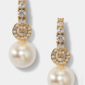 Nadri UNDER THE SEA PEARL DOORKNOCKER EARRINGS