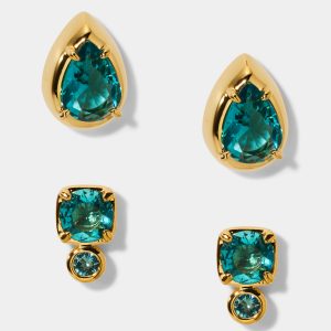 Nadri DELANCEY AQUA STUD SET OF EARRINGS
