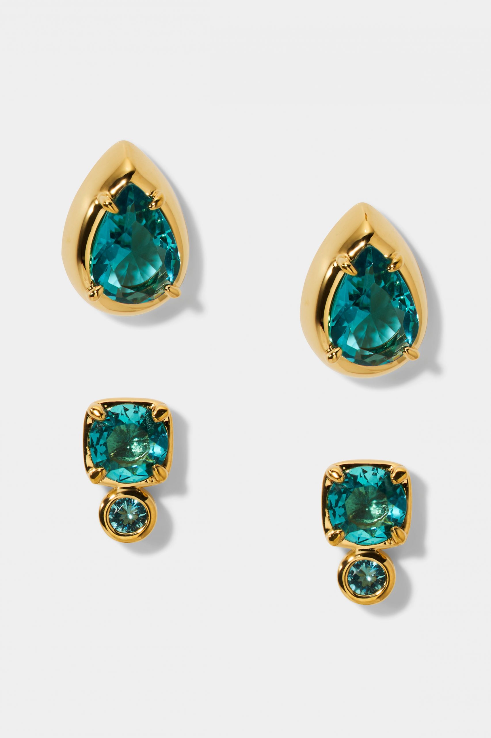 Nadri DELANCEY AQUA STUD SET OF EARRINGS