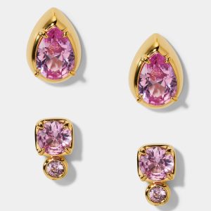 Nadri DELANCEY PINK STUD SET OF EARRINGS
