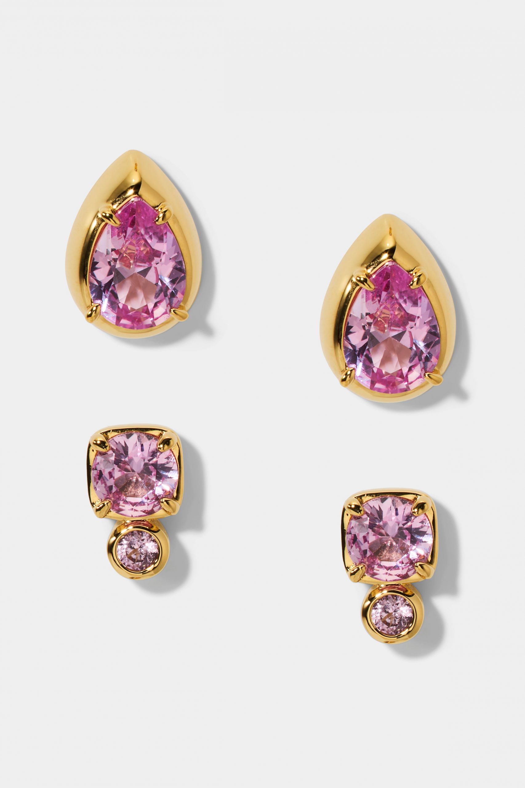 Nadri DELANCEY PINK STUD SET OF EARRINGS