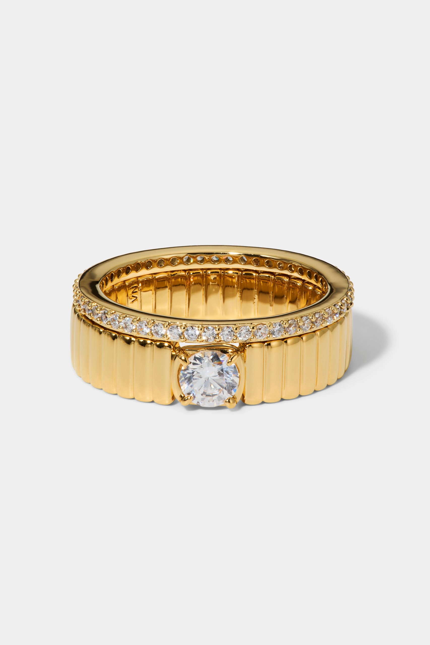 Nadri DELANCEY SOLITAIRE RING SET
