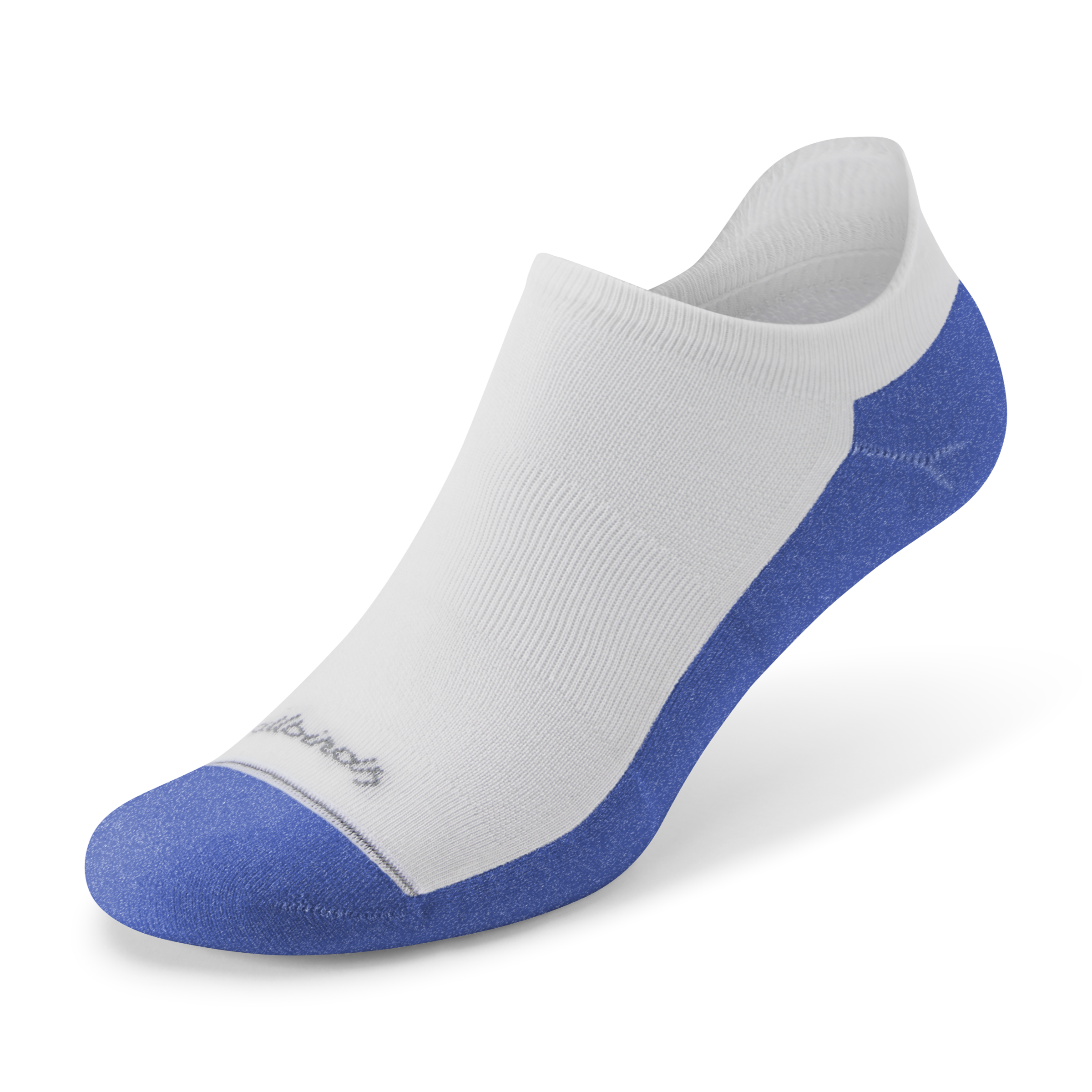 Allbirds Anytime Ankle Sock - Blizzard/Royal Blue