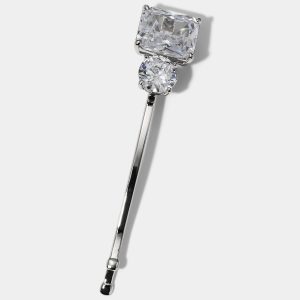 Nadri EMERALD AND ROUND CZ BOBBY PIN