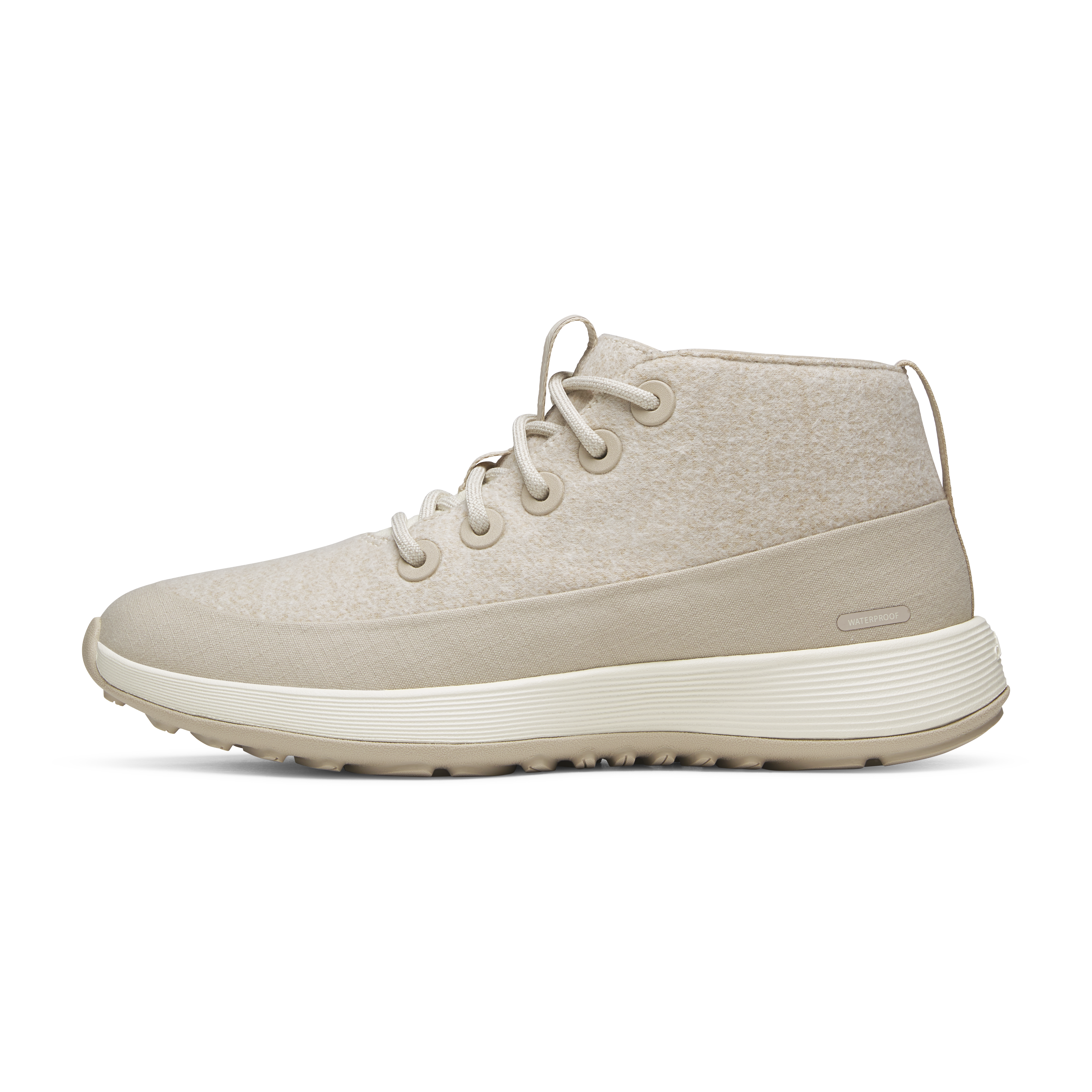 Allbirds Women's Wool Runner NZ Mid Waterproof - Stony Cream/Rugged Beige (Stony Cream Sole)