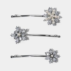 Nadri MARQUEE CLUSTER CZ SET 3 BOBBY PINS