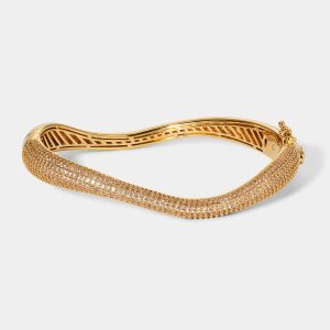 Nadri ALMA PAVE ORGANIC HINGE BRACELET