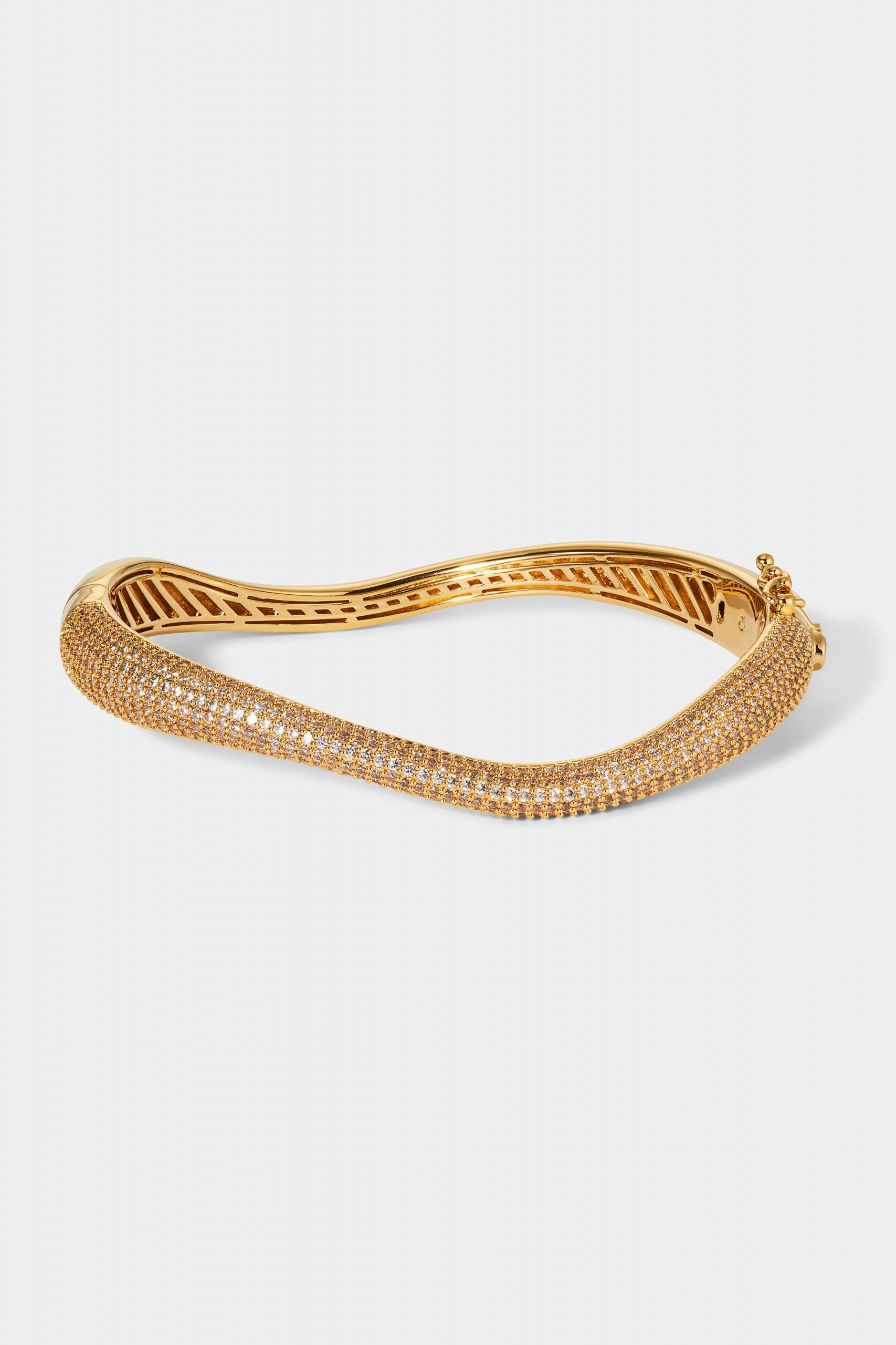 Nadri ALMA PAVE ORGANIC HINGE BRACELET