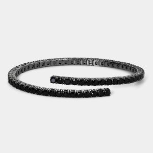 Nadri PERFECT TENNIS BLACK 3MM WRAP BRACELET
