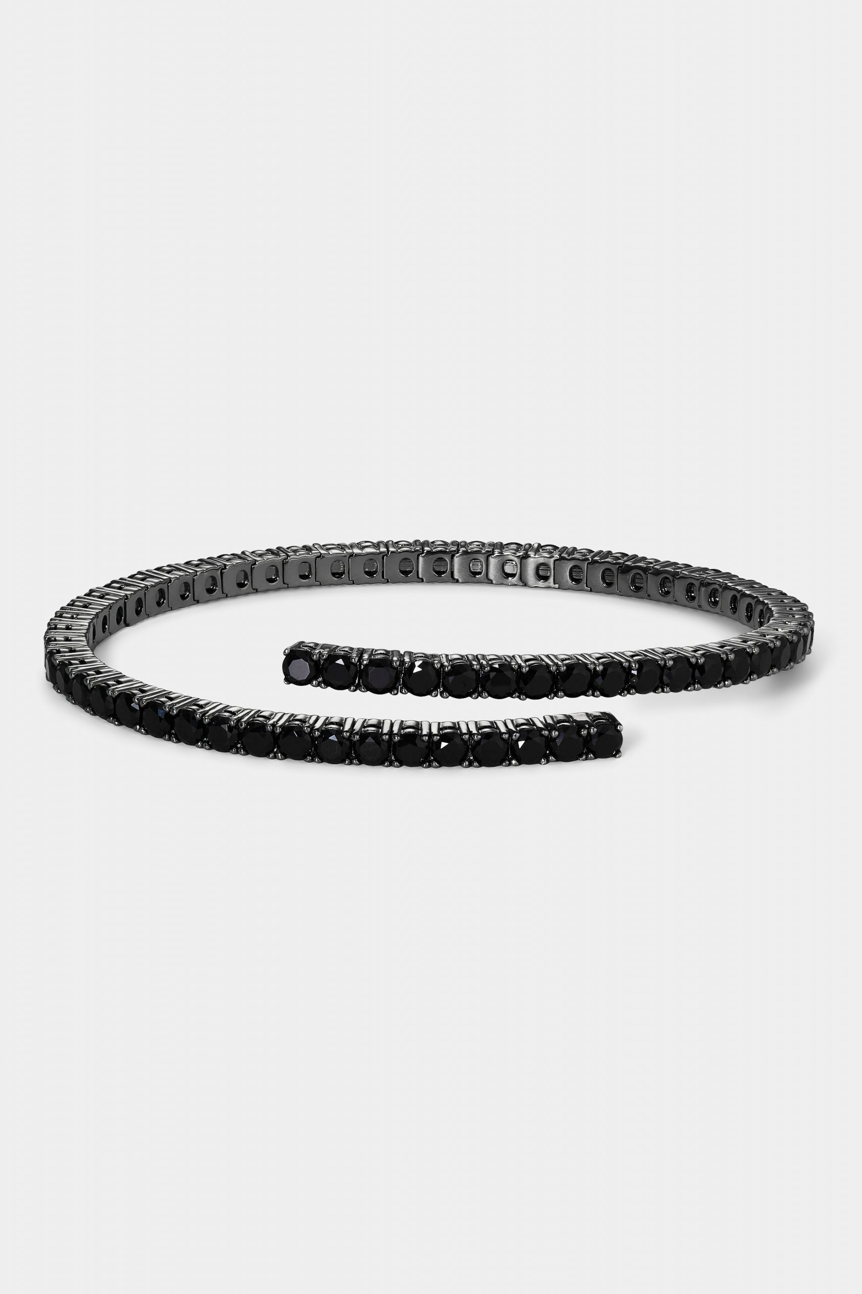 Nadri PERFECT TENNIS BLACK 3MM WRAP BRACELET