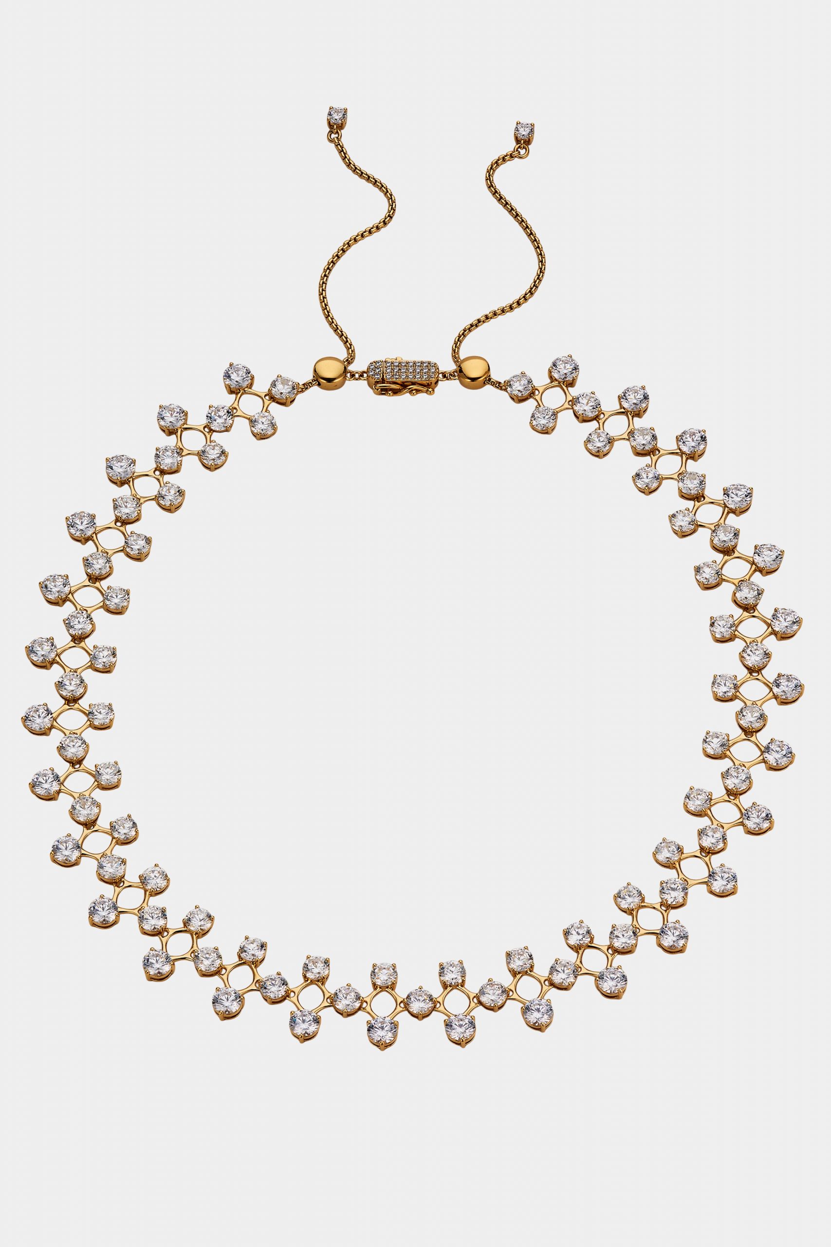 Nadri HALLE CZ STATEMENT ADJUSTABLE COLLAR NECKLACE