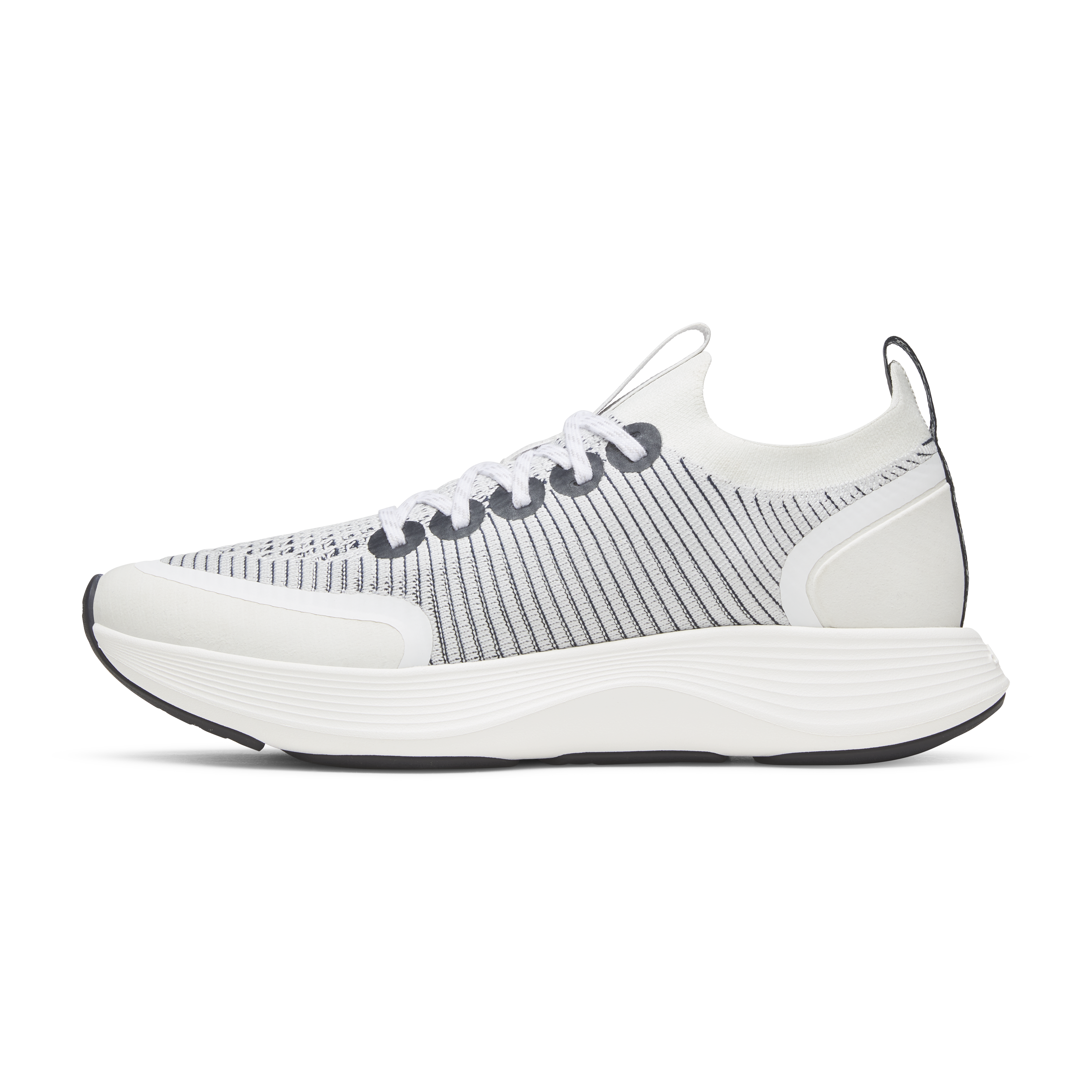Allbirds Women's Strider - Blizzard/Dark Navy (Blizzard Sole)