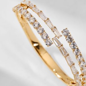 Nadri OVER THE TOP CZ HINGE BRACELET