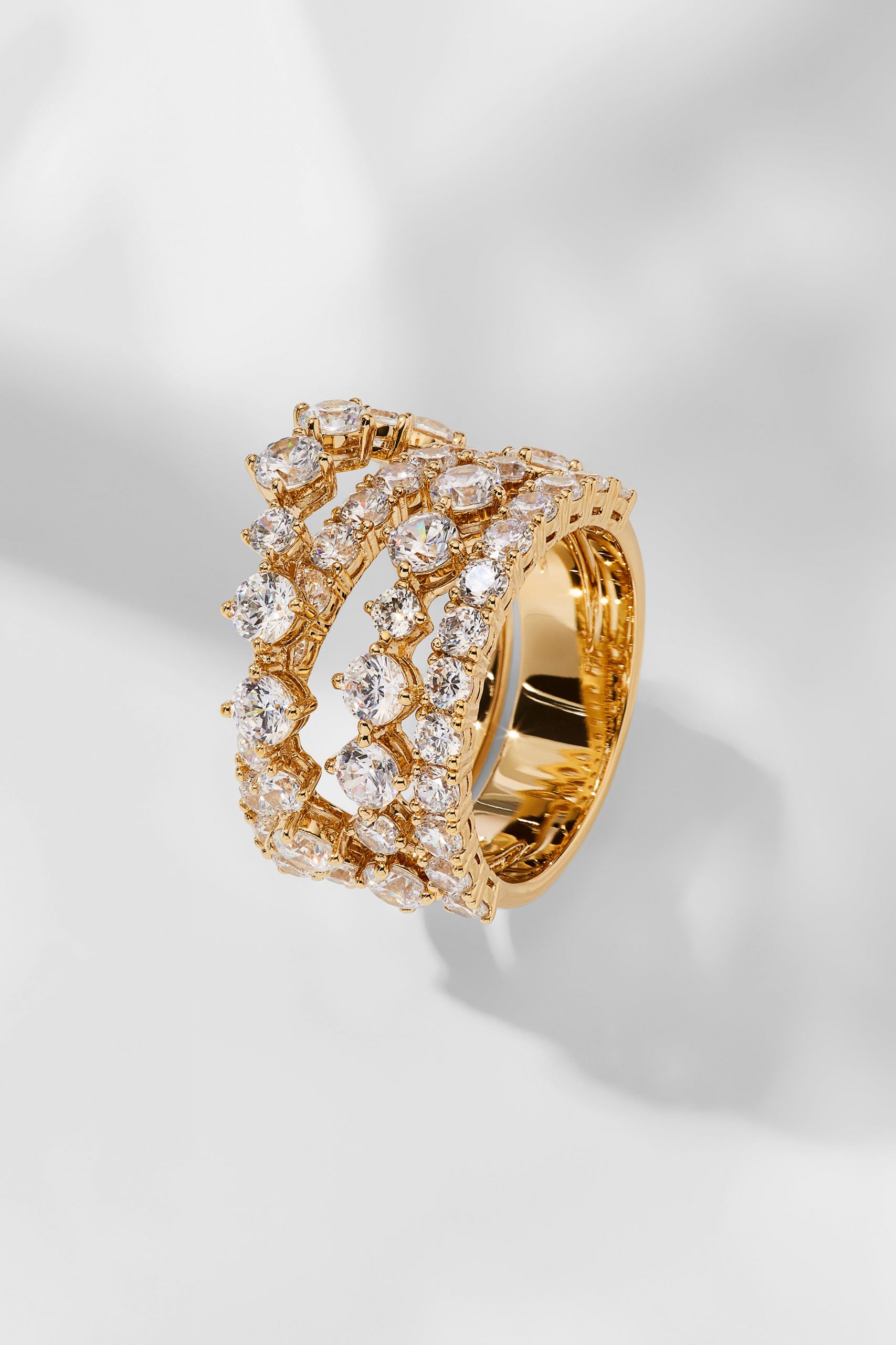Nadri MATCHPOINT CRISSCROSS CZ RING