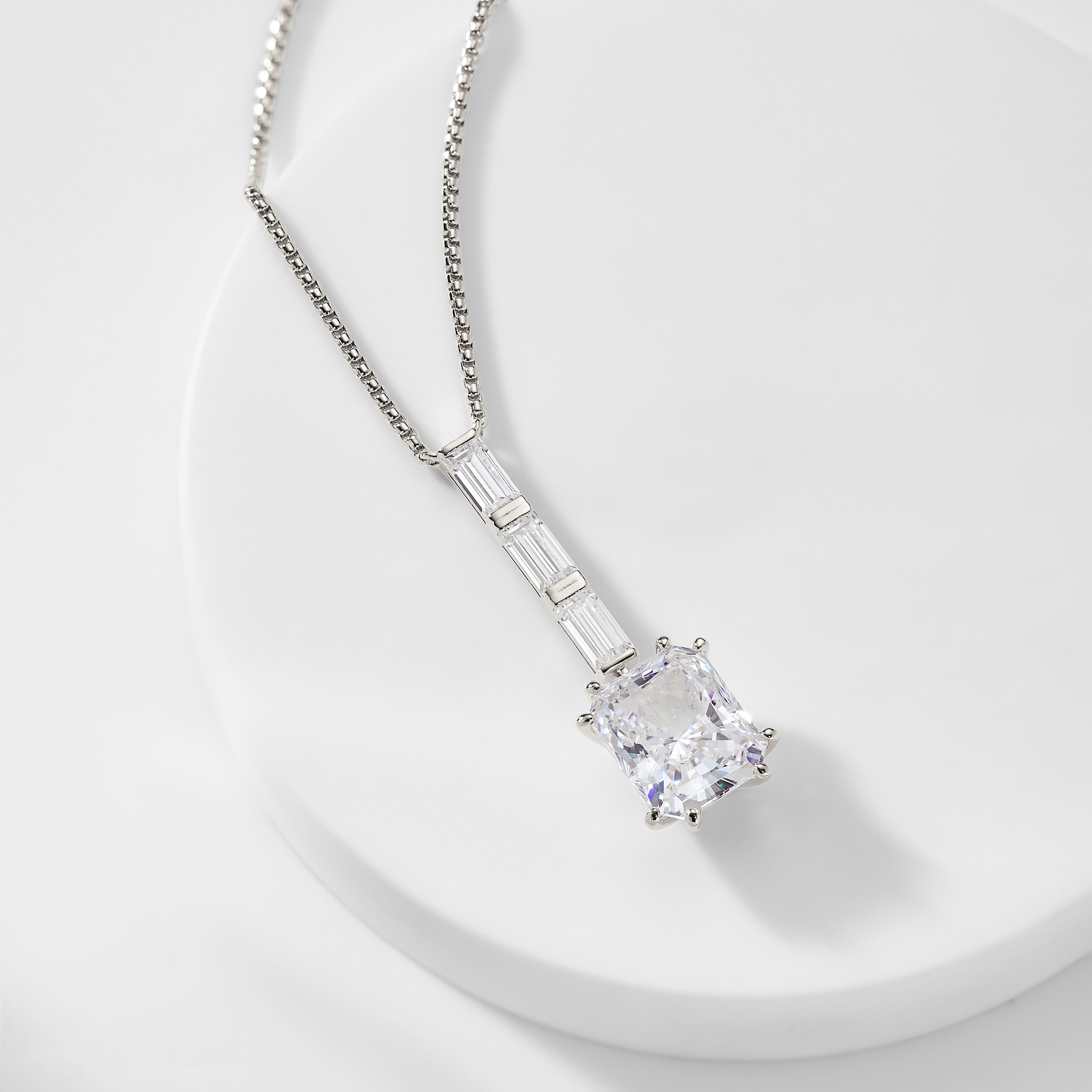 Nadri CHATEAU EMERALD CZ DROP NECKLACE