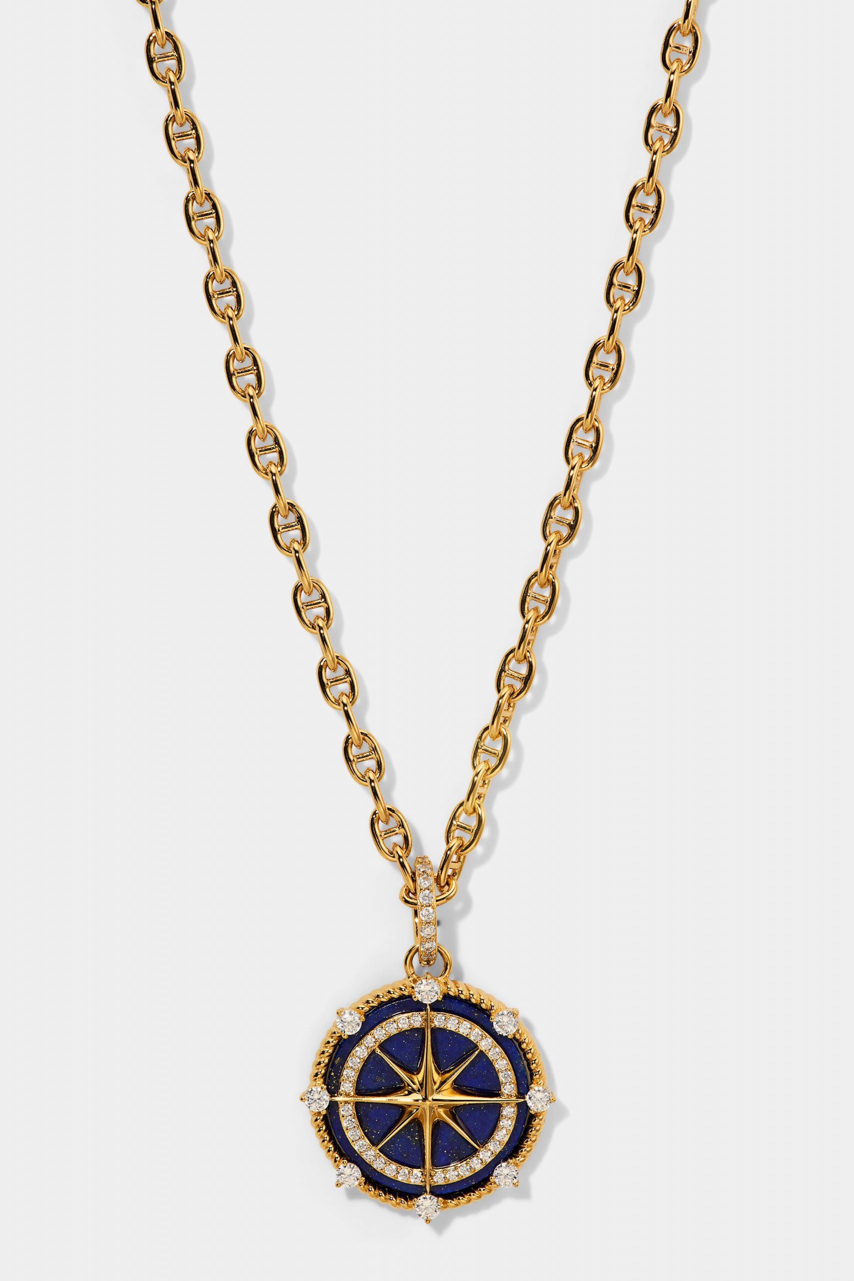 Nadri GLOBE TROTTER COMPASS PENDANT NECKLACE