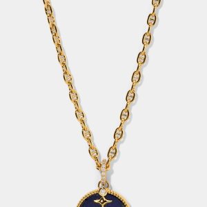 Nadri GLOBE TROTTER ANCHOR PENDANT NECKLACE